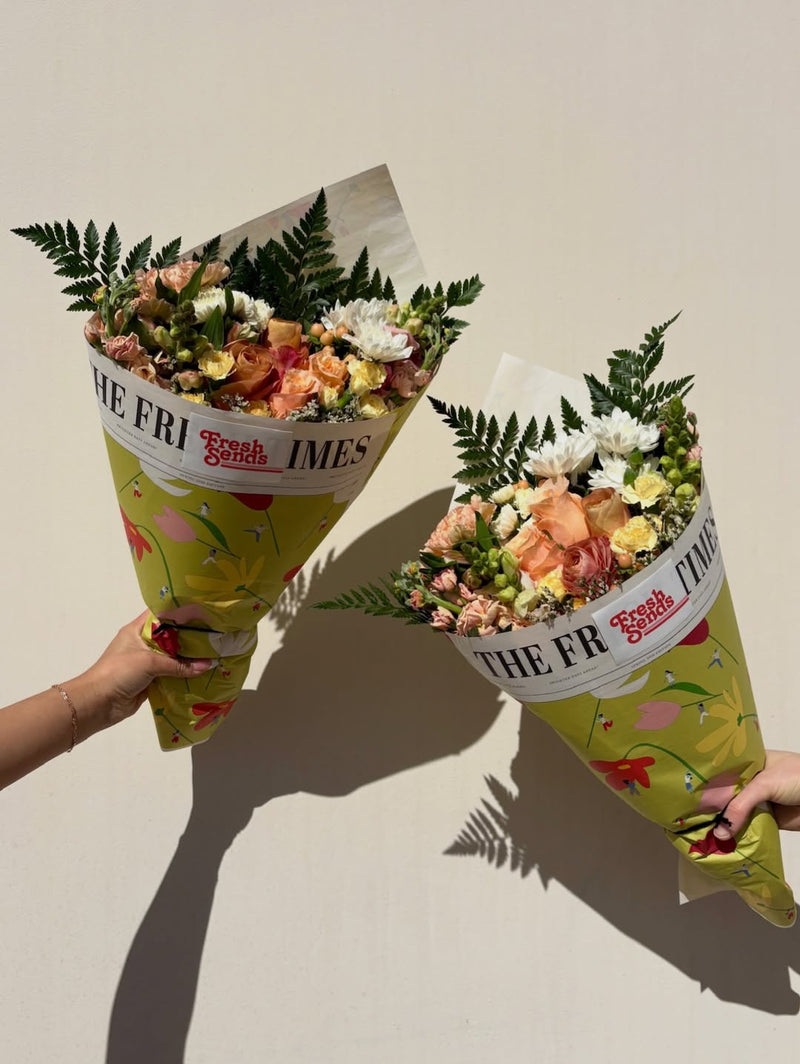 Fresh Sends seasonal flower bouquets featuring colorful spring blooms designed for modern flower delivery gifting.